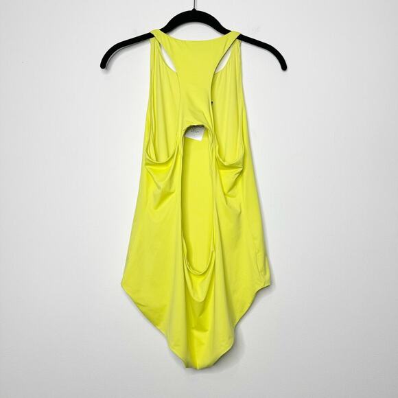 Ralph Lauren Purple Label Claeton Scuba Bodysuit Neon Chartreuse Size Large - Picture 6 of 9